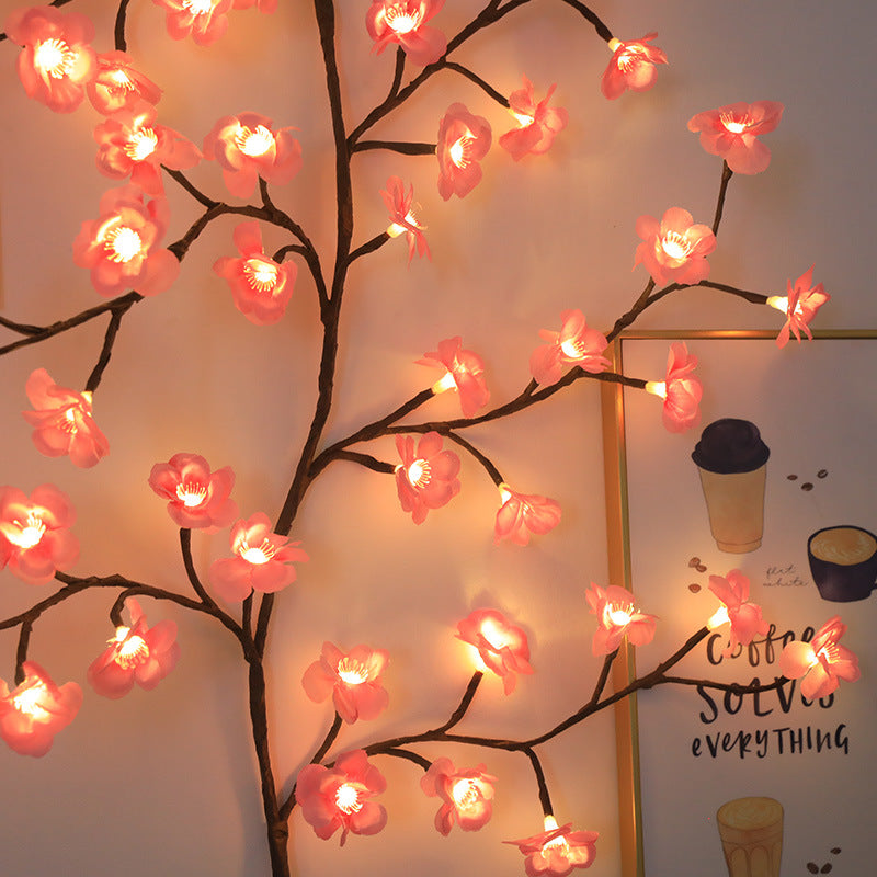 Cherry Blossom LED String Lights with Remote Control